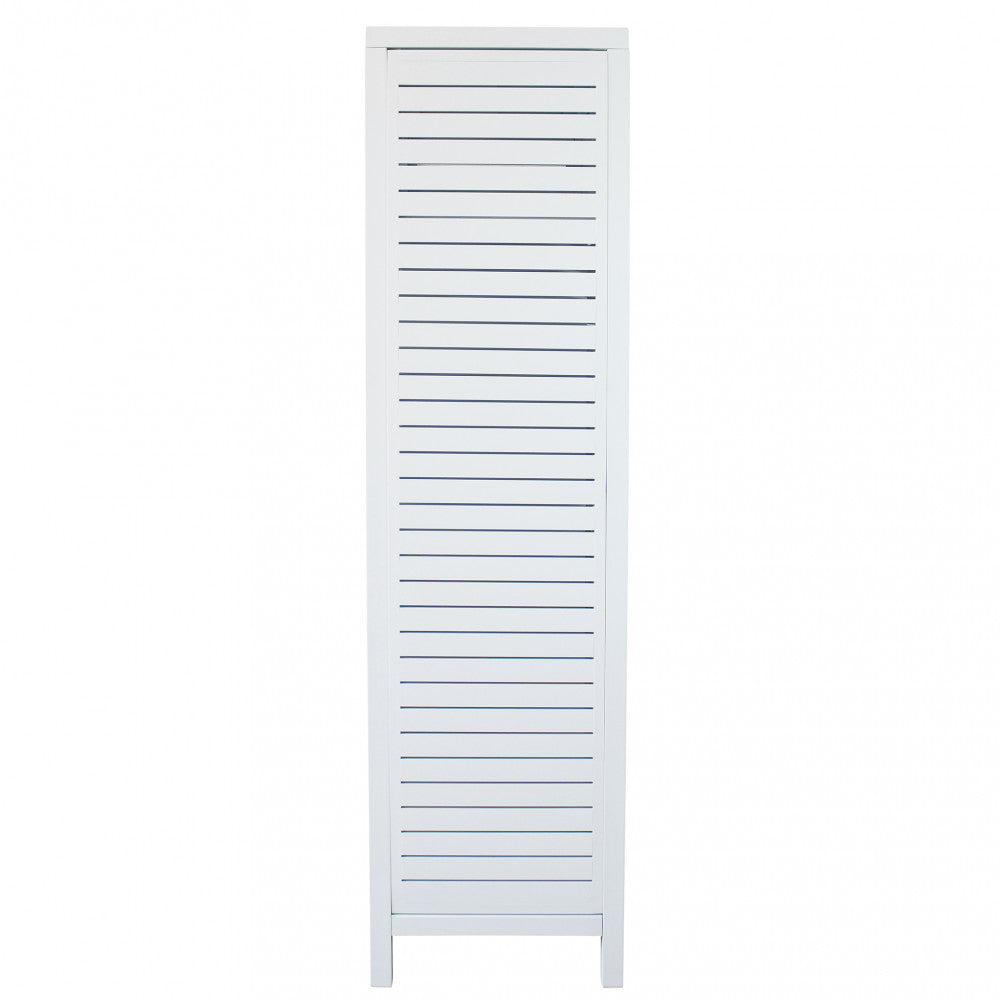 Armoire de jardin extérieure 2 portes 90x48xH180 cm en aluminium blanc Yodel 