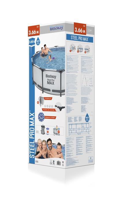 Piscine à structure ronde Steel Pro MAX 366x100 cm Bestway 56418