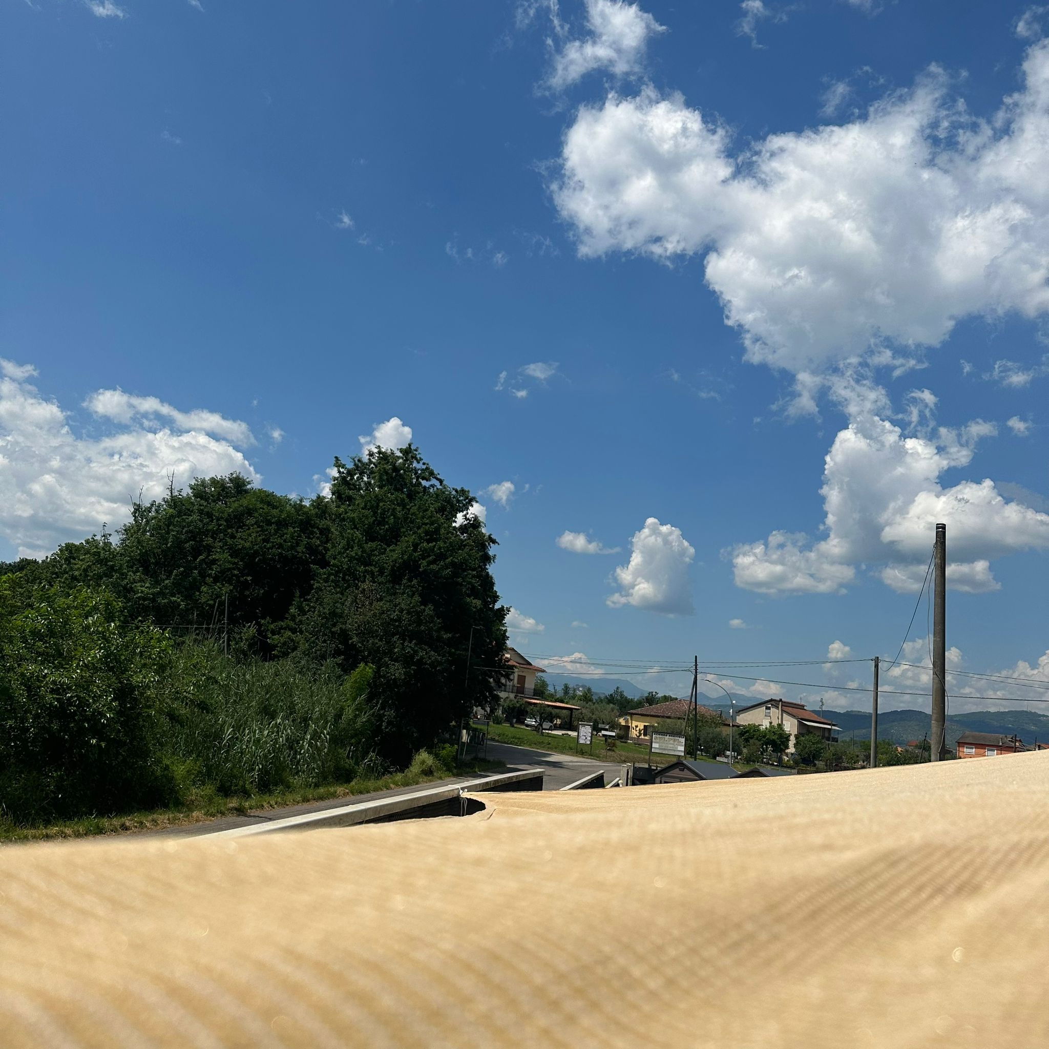 Vela ombreggiante triangolare in poliestere 185 gr 5x5x5 metri Positano