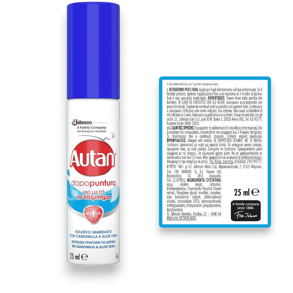 Spray dopopuntura zanzare per esterno 25 ml
