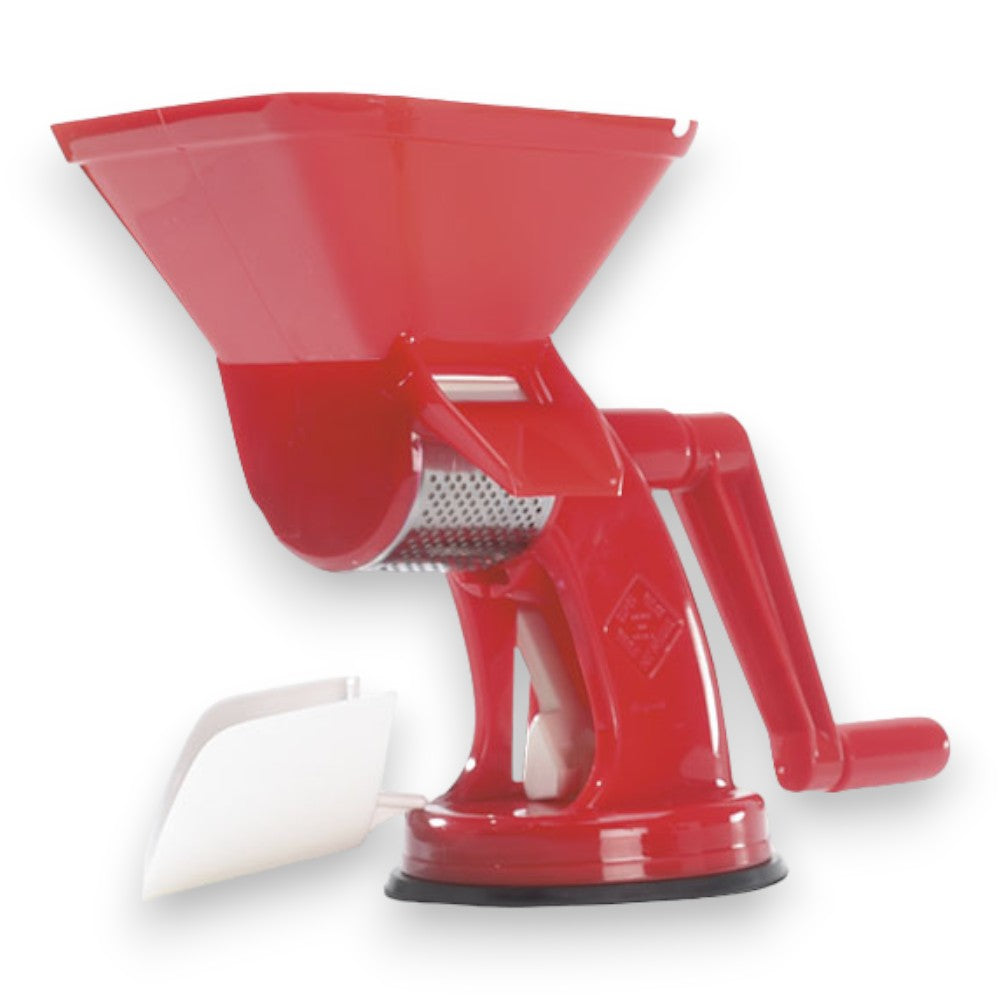 Presse-tomates manuel avec rouleau et manivelle pour cuisine Velox 