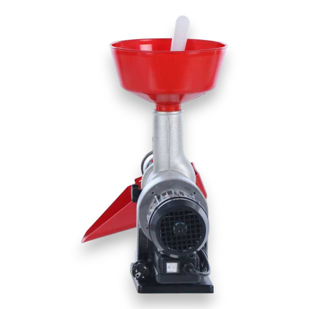 Presse-tomates électrique avec cône et entonnoir en acier inoxydable pour la cuisine 