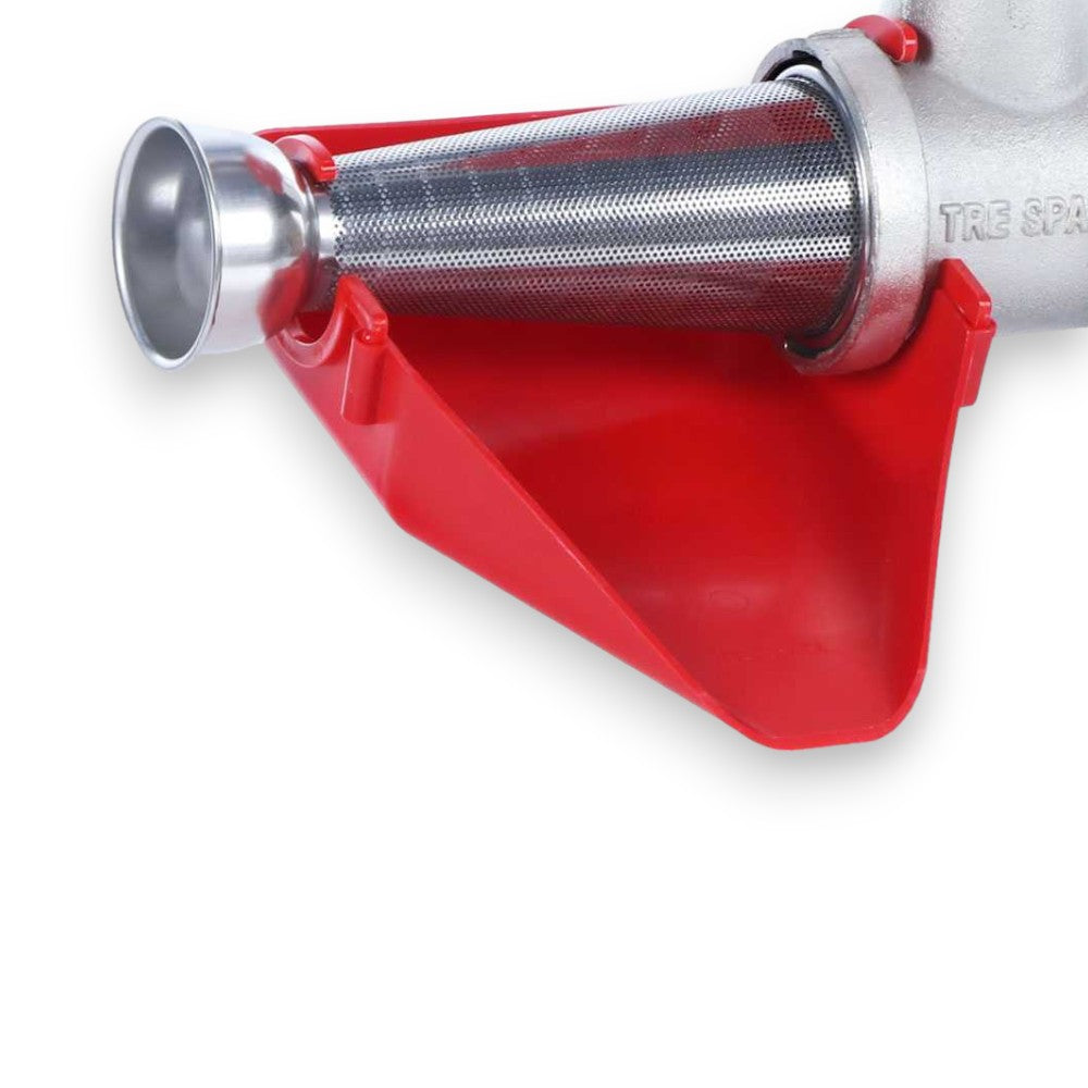 Presse-tomates électrique avec cône et entonnoir en acier inoxydable pour la cuisine 