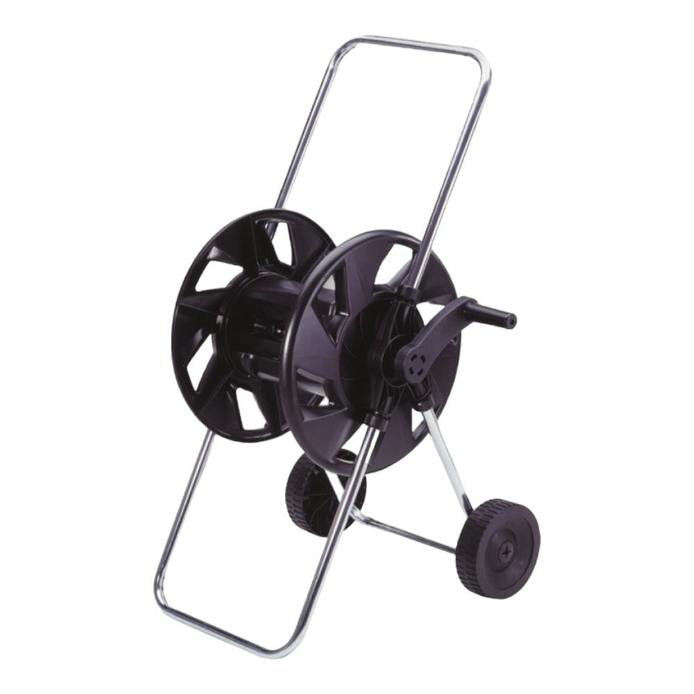 Chariot enrouleur de tuyau d'arrosage en acier pour tuyaux de 60 m