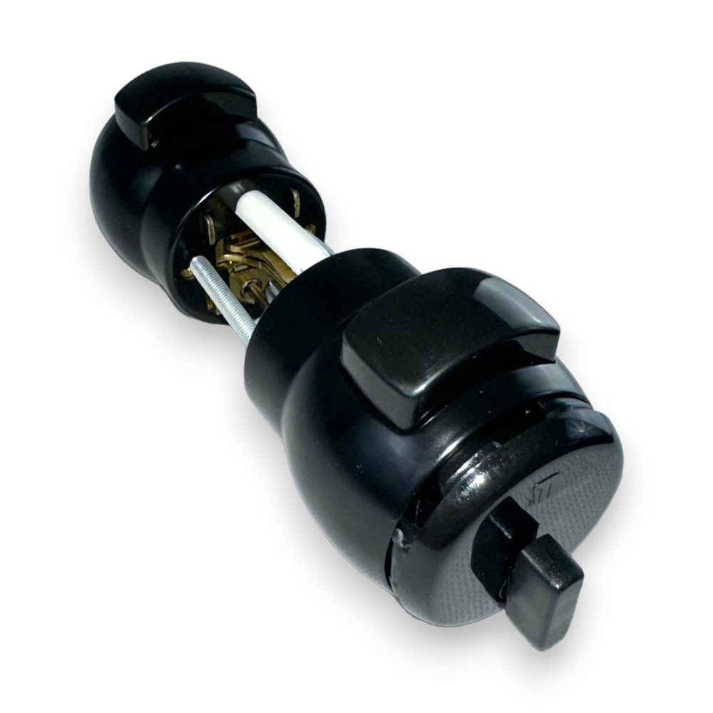 Bouton Presser et Ouvrir avec Clé Noire 13Ne - couleur noire art.13NE