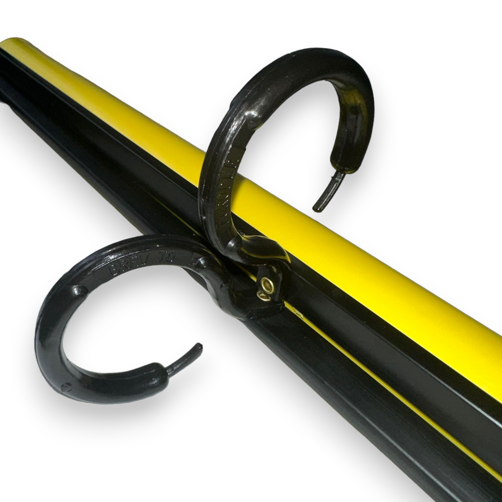 Bâche à linge plastifiée imperméable jaune, rouleau de 5 mètres avec crochets pour balcon extérieur Ridap 