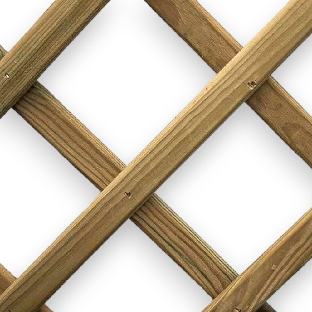 Fioriera in pino impregnato con traliccio 30x75xH150 cm