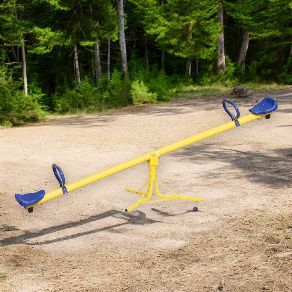 Jeu de balançoire en acier pour enfants 2 places 3-7 ans 200x67x70h