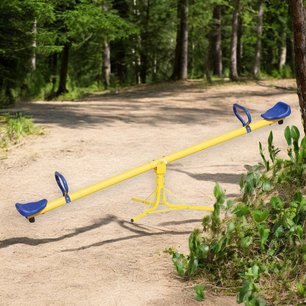 Jeu de balançoire en acier pour enfants 2 places 3-7 ans 200x67x70h