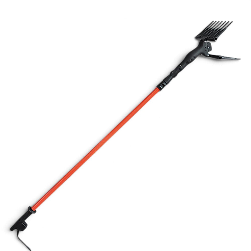 Abbacchiatore scuotitore olive elettrico 12V con asta telescopica in alluminio allungabile da 1.9 mt. a 2.80 mt.