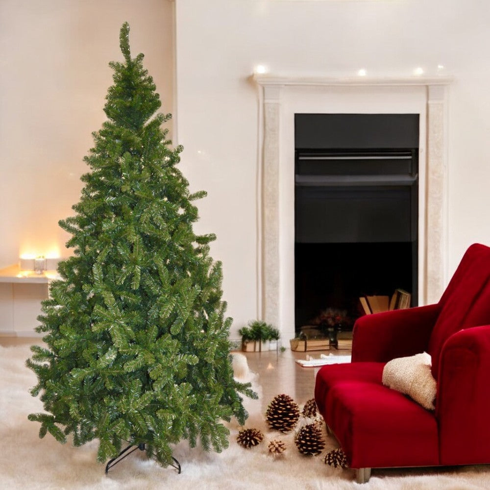 Sapin de Noël Pin Vert - cm.90h., avec 122 branches, base en plastique