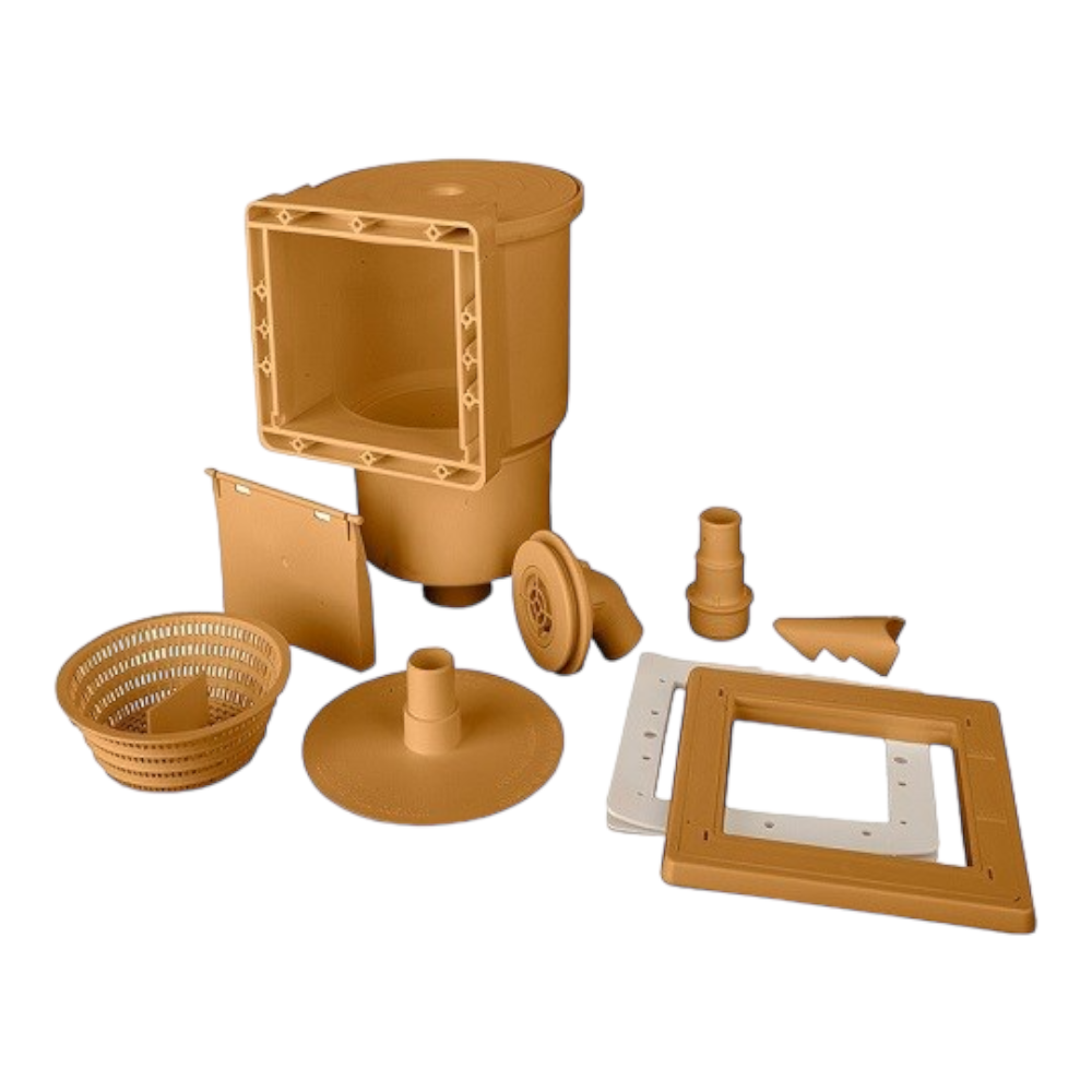 Skimmer a parete in kit per piscine in acciaio GRE AR100W