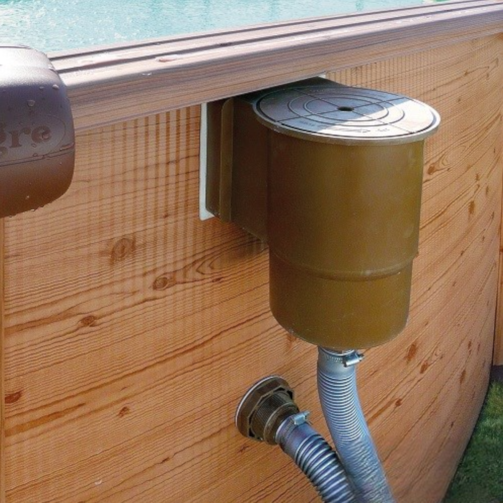 Skimmer a parete in kit per piscine in acciaio GRE AR100W