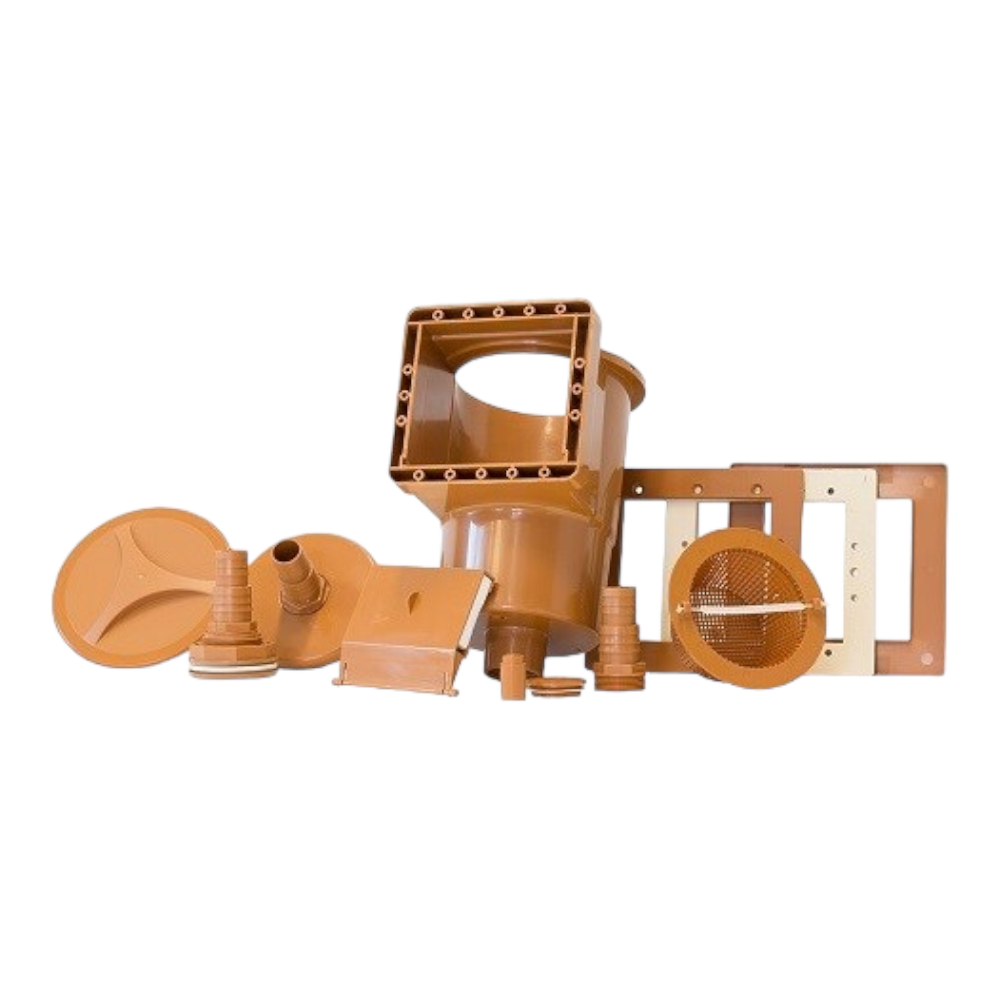 Skimmer a parete in kit per piscine in acciaio GRE AR100W