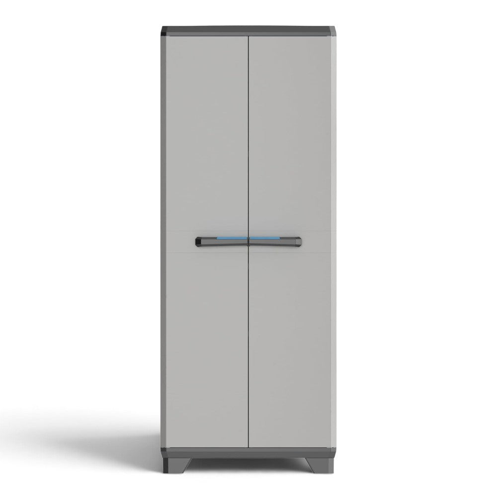 Armadio linear tuttopiani in resina resistente lucchettabile con 2 ante 3 ripiani regolabili e maniglia ergonomica soft touch KETER