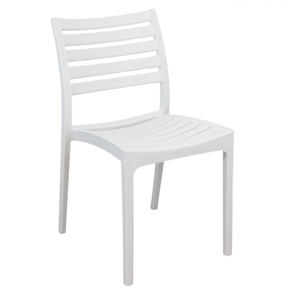 Sedia impilabile in polipropilene 42,5x49xH78 cm con design moderno Curvìa