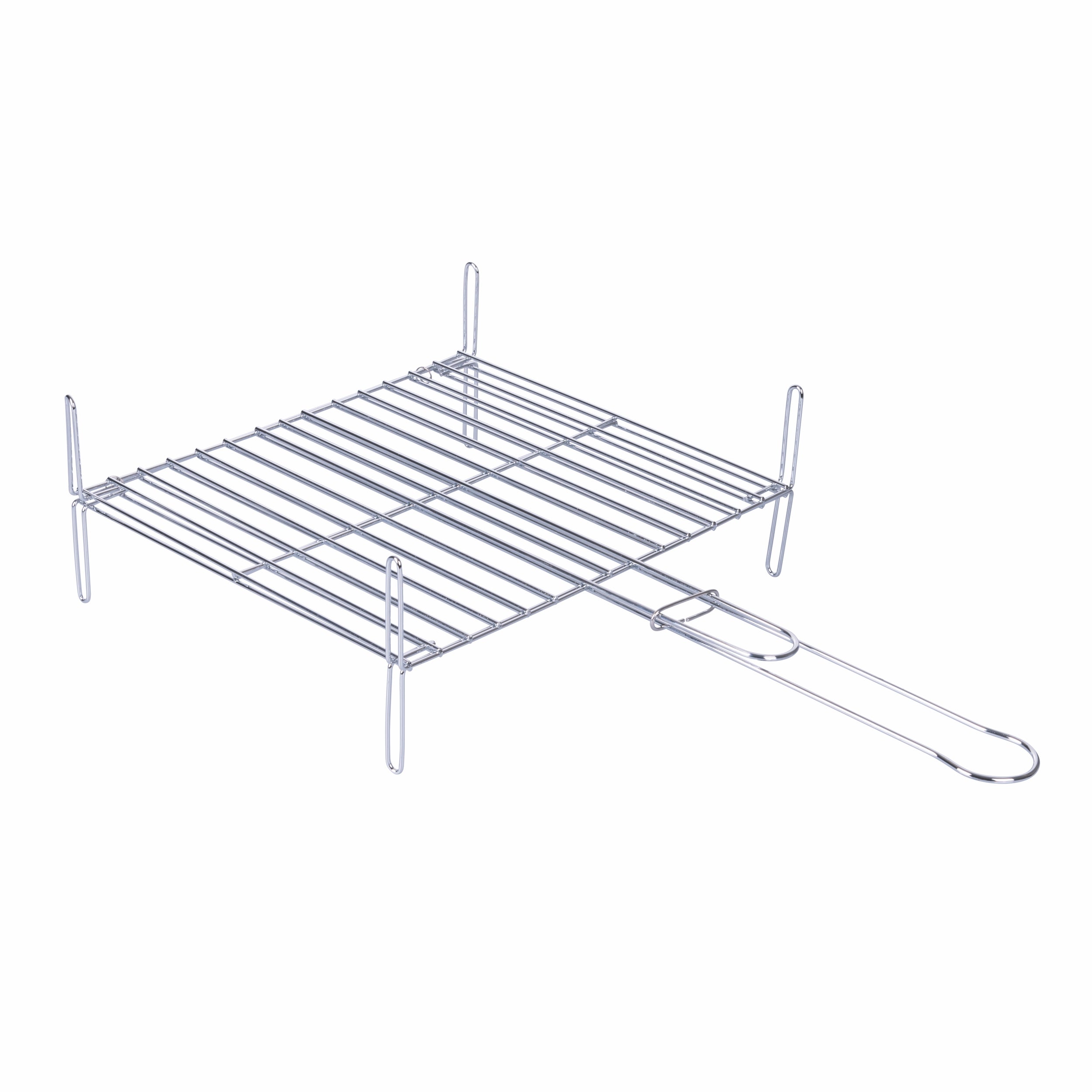 Grille en acier chromé 30x35 cm avec double plaque BestBQ