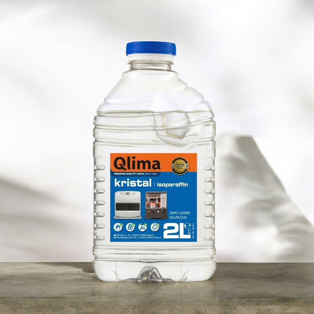 Combustible liquide isoparaffine pour poêles à combustible Kristal 2 lt qlima 