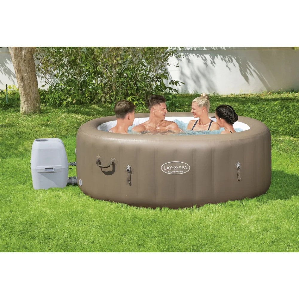 Piscine d'hydromassage Gold SPA 4-6 personnes Ø196xH71 cm Lay-Z Spa Palm Spring BESTWAY 60017