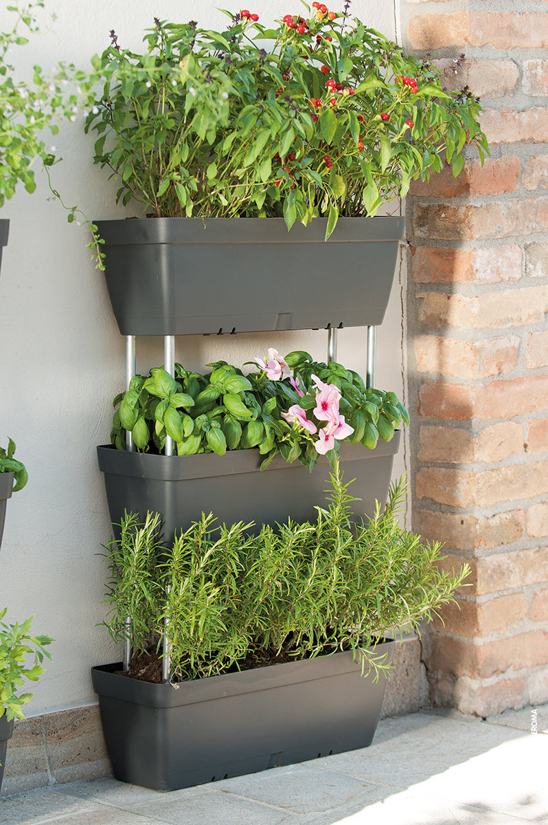 Jardinières verticales modulables superposées 50x17xH80 cm Enjoy