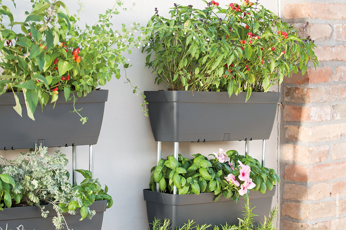 Jardinières verticales modulables superposées 50x17xH80 cm Enjoy