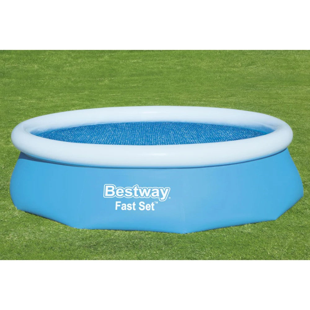 Couverture solaire thermique pour piscines rondes à ossature métallique BESTWAY