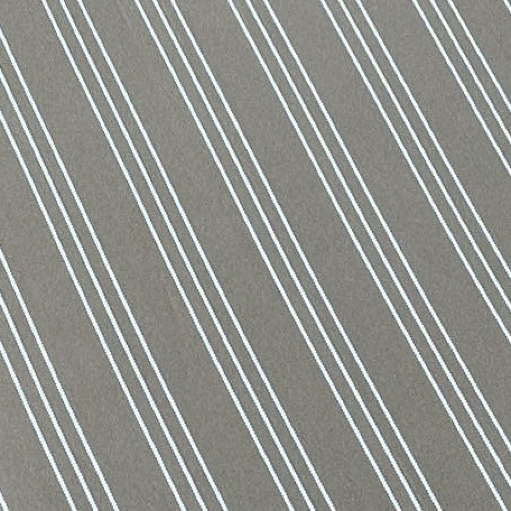 Véritable Coussin De Siège Large Rayé Tourterelle Gris