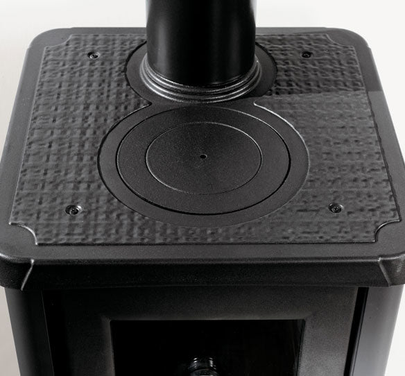 Poêle à bois avec four pour cuisiner 7,2 kW Gemma Bordeaux