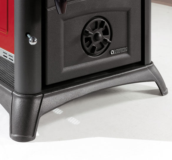 Poêle à bois avec four pour cuisiner 7,2 kW Gemma Bordeaux