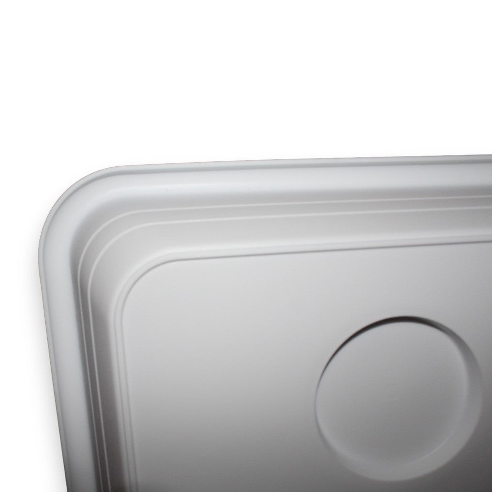 Soucoupe rectangulaire 95 cm en résine blanche résistante moderne pour le jardin