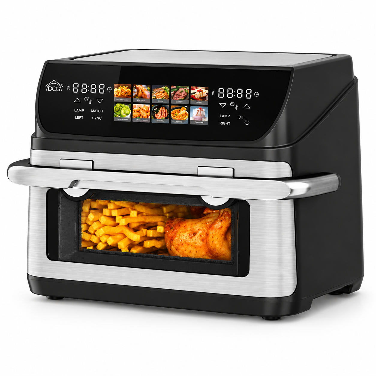 Friggitrice ad aria 10 litri 2400W con doppia zona di cottura indipendente FR3613D