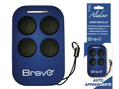 Télécommande universelle d'auto-apprentissage pour l'ouverture et la fermeture des portails Aladino BRAVO