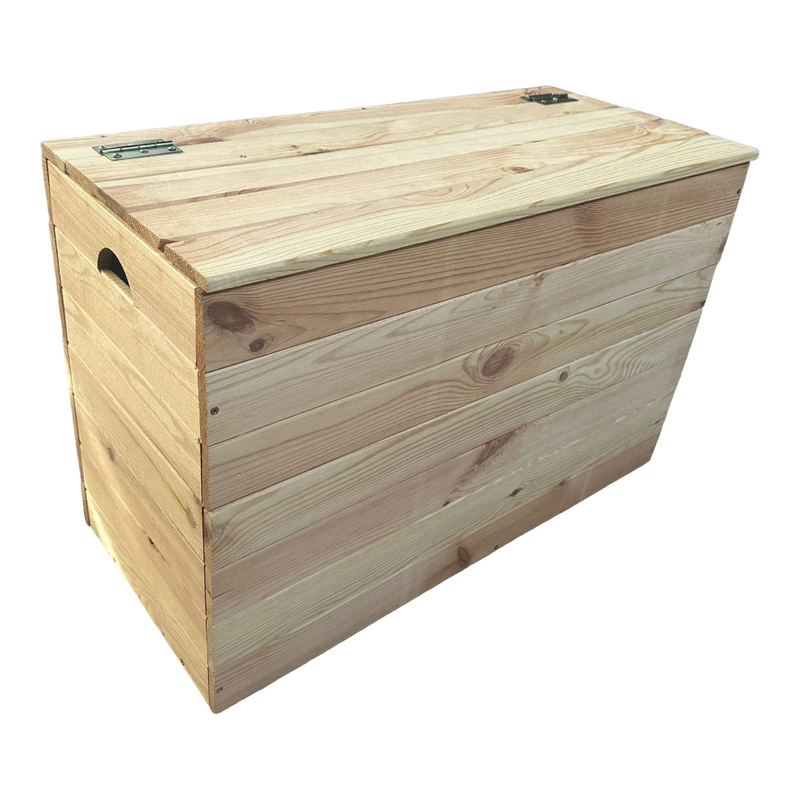 Baule cassetta contenitore da interno in legno di pino 54x50x58 cm Liv –  Briconess Business Italia
