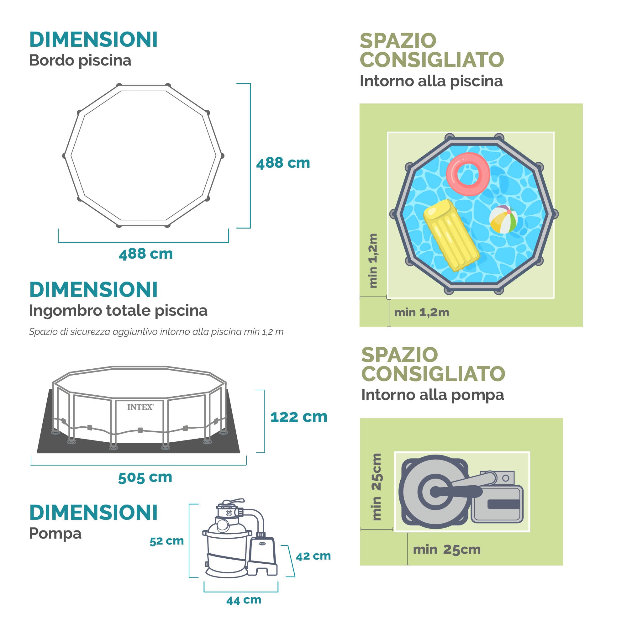 Piscine ronde avec structure XTR Ø488xH122 Cadre Ultra Xtr INTEX26326 