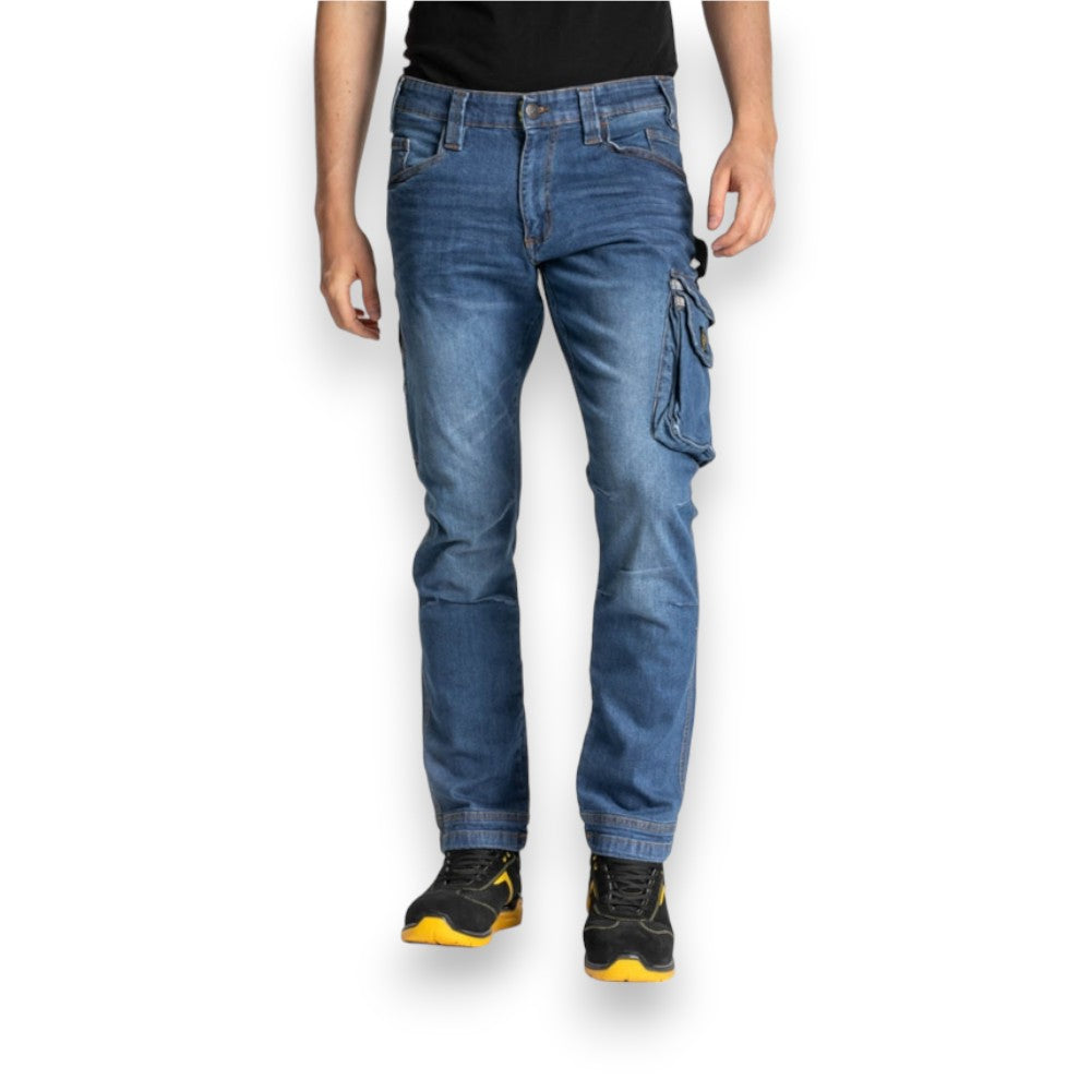 Jean de travail en coton avec 7 poches