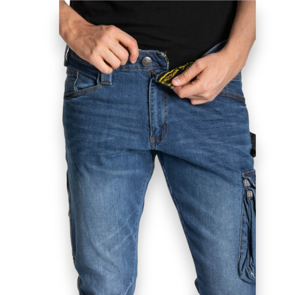 Jean de travail en coton avec 7 poches