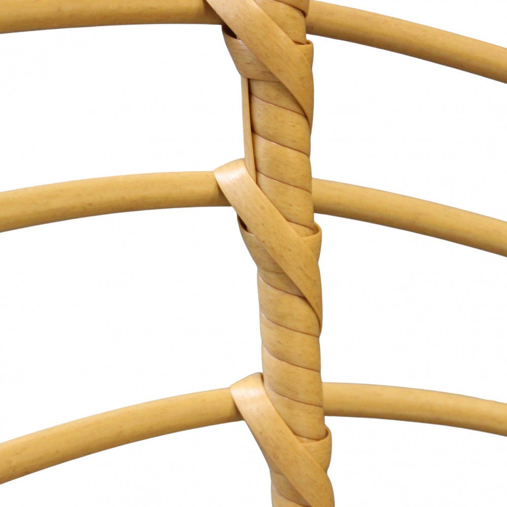 Dondolo un posto singolo struttura in metallo circolare con cuscino 105x156x105 cm Gleces