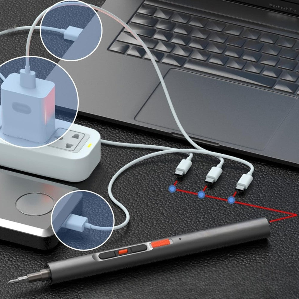 Mini cacciavite di precisione a batteria con inserti inclusi