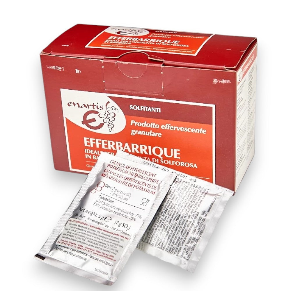 Métabisulfite de potassium granulaire Efferbarique conf. 40 sachets de 5 g