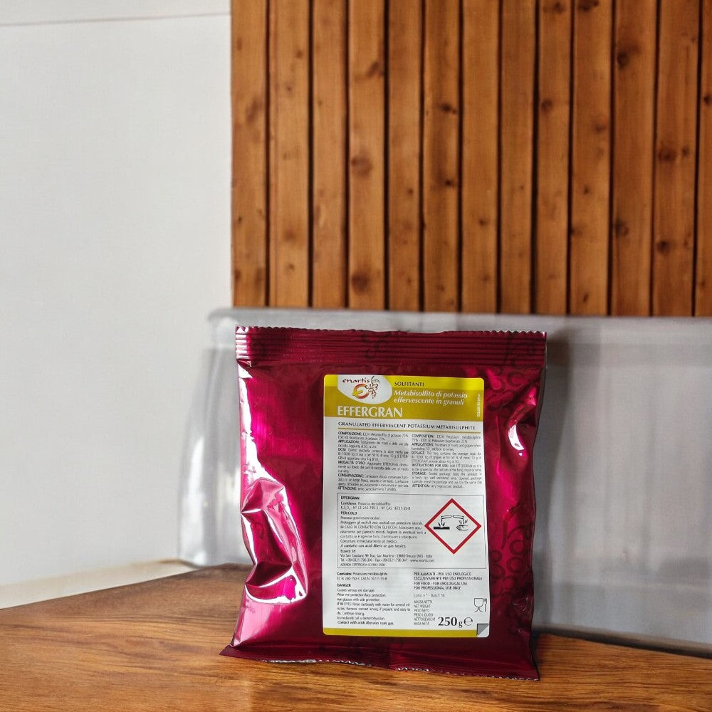 Métabisulfite de potassium pour moûts et vins 250 gr