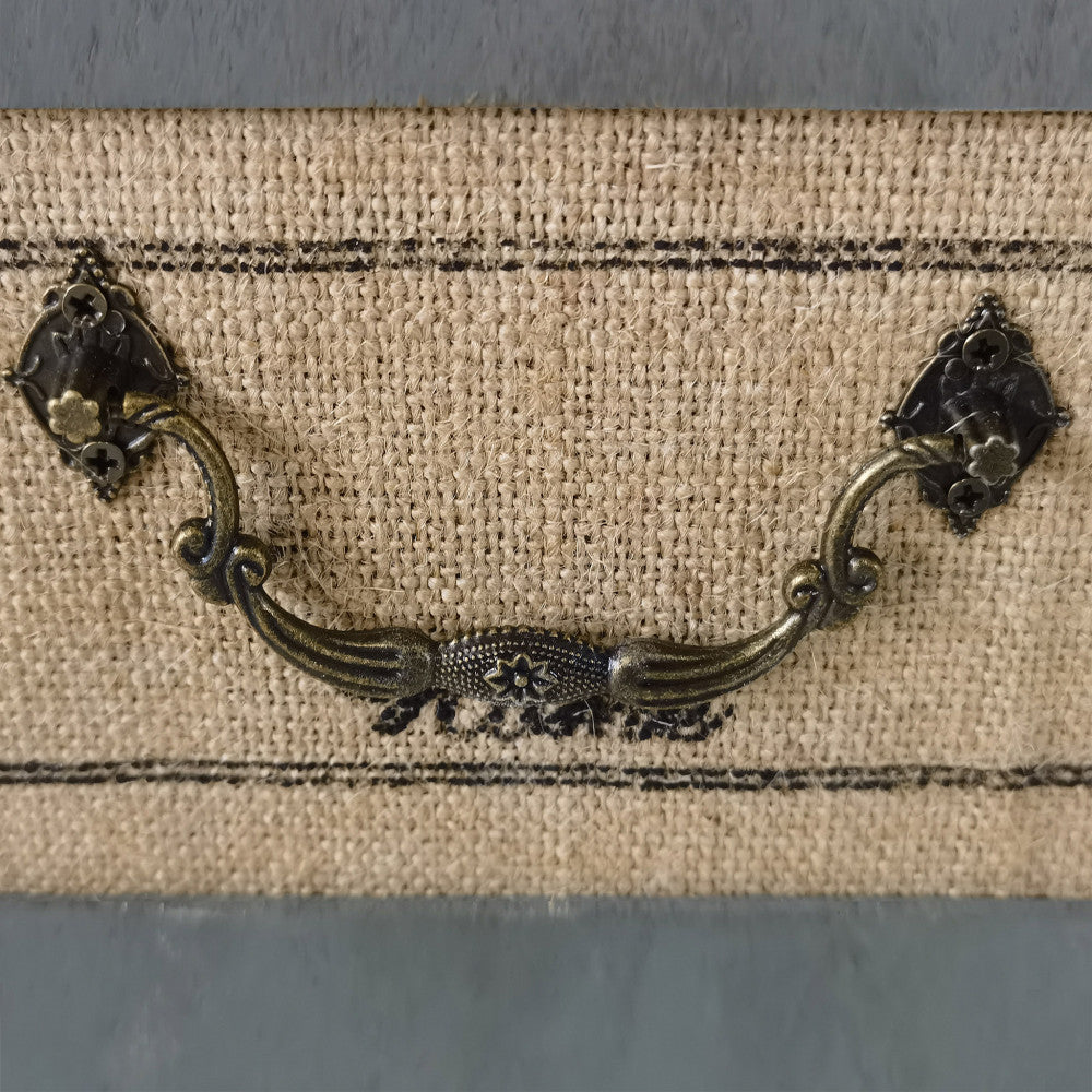 Mobiletto cassettiera in legno 35x28x56 cm con 3 cassetti colorati