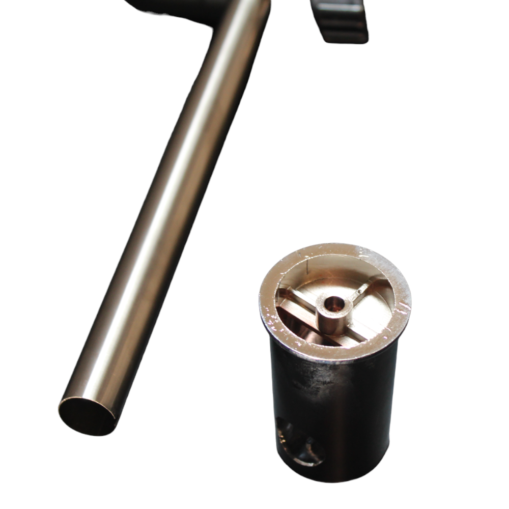 Saliscendi con doccino portasapone e soffione doccia Brixo Amazon Cromo