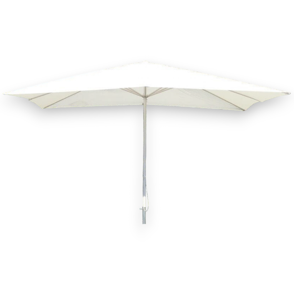 Parasol de jardin 3x4 m avec mât central tournant en aluminium Geremia