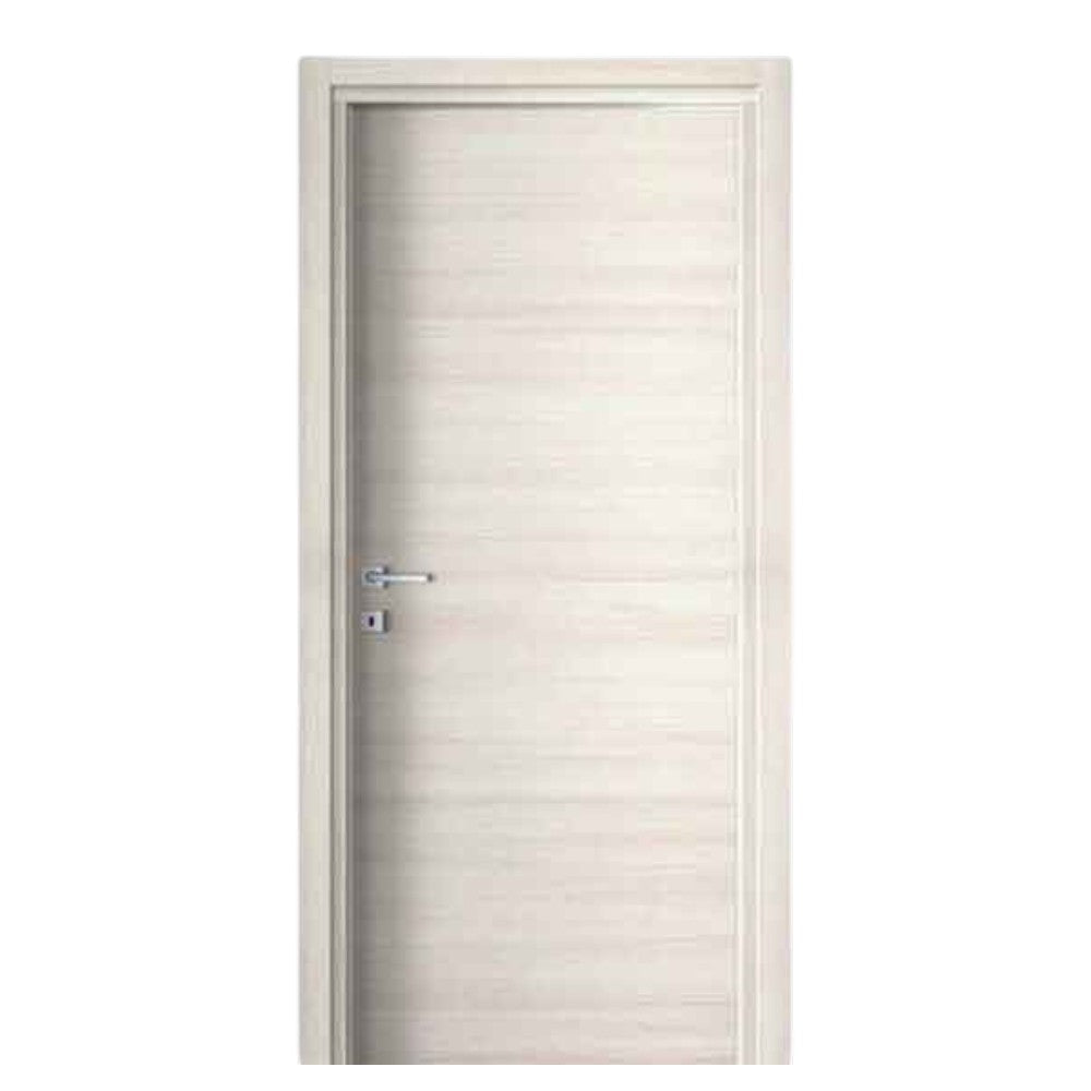 Porta da interno battente reversibile palissandro bianca effetto venato in MDF H210 cm