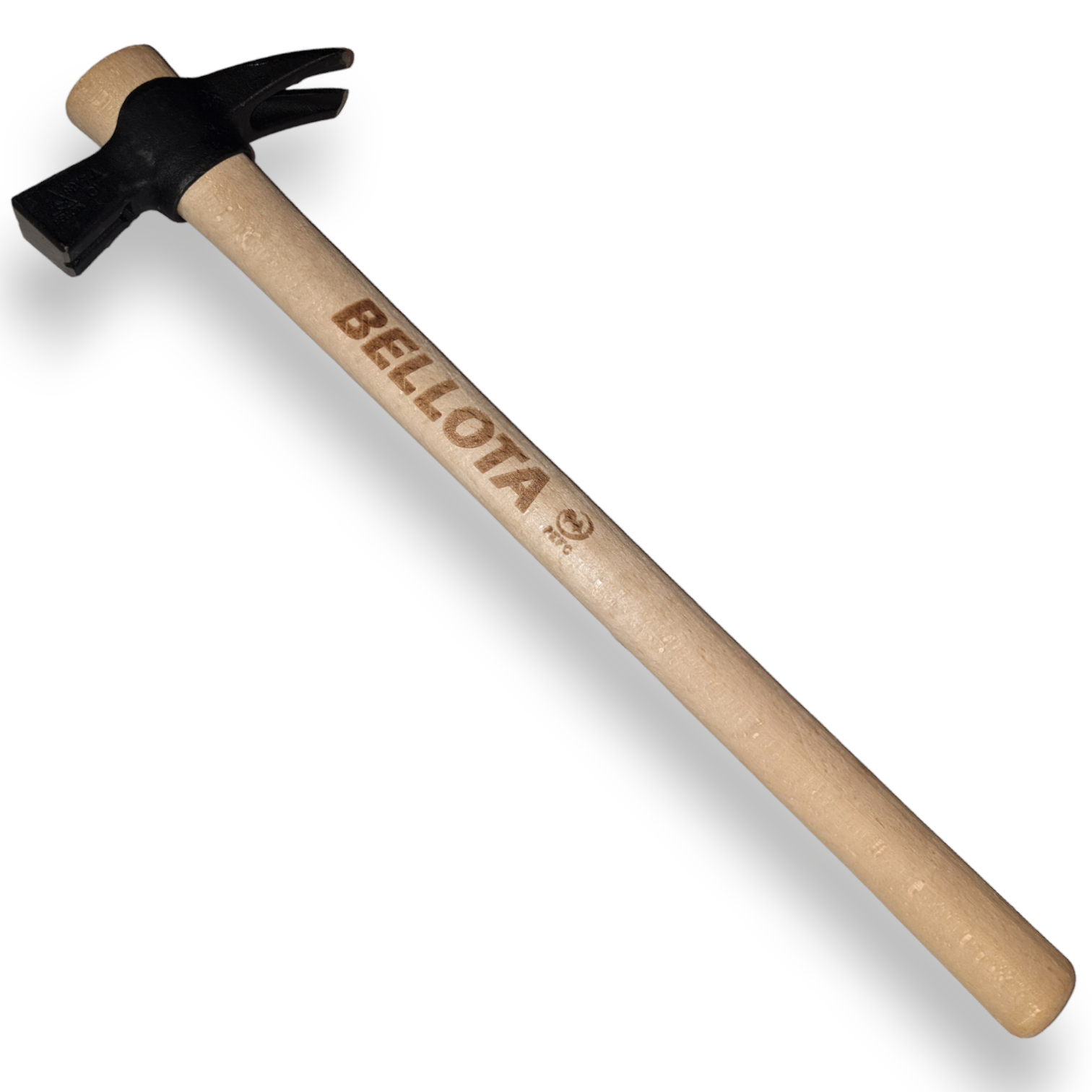 Marteau à griffes en acier avec aimant porte-clou et long manche en bois 45 cm