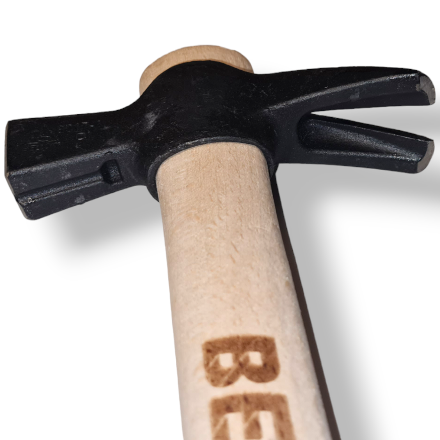 Marteau à griffes en acier avec aimant porte-clou et long manche en bois 45 cm