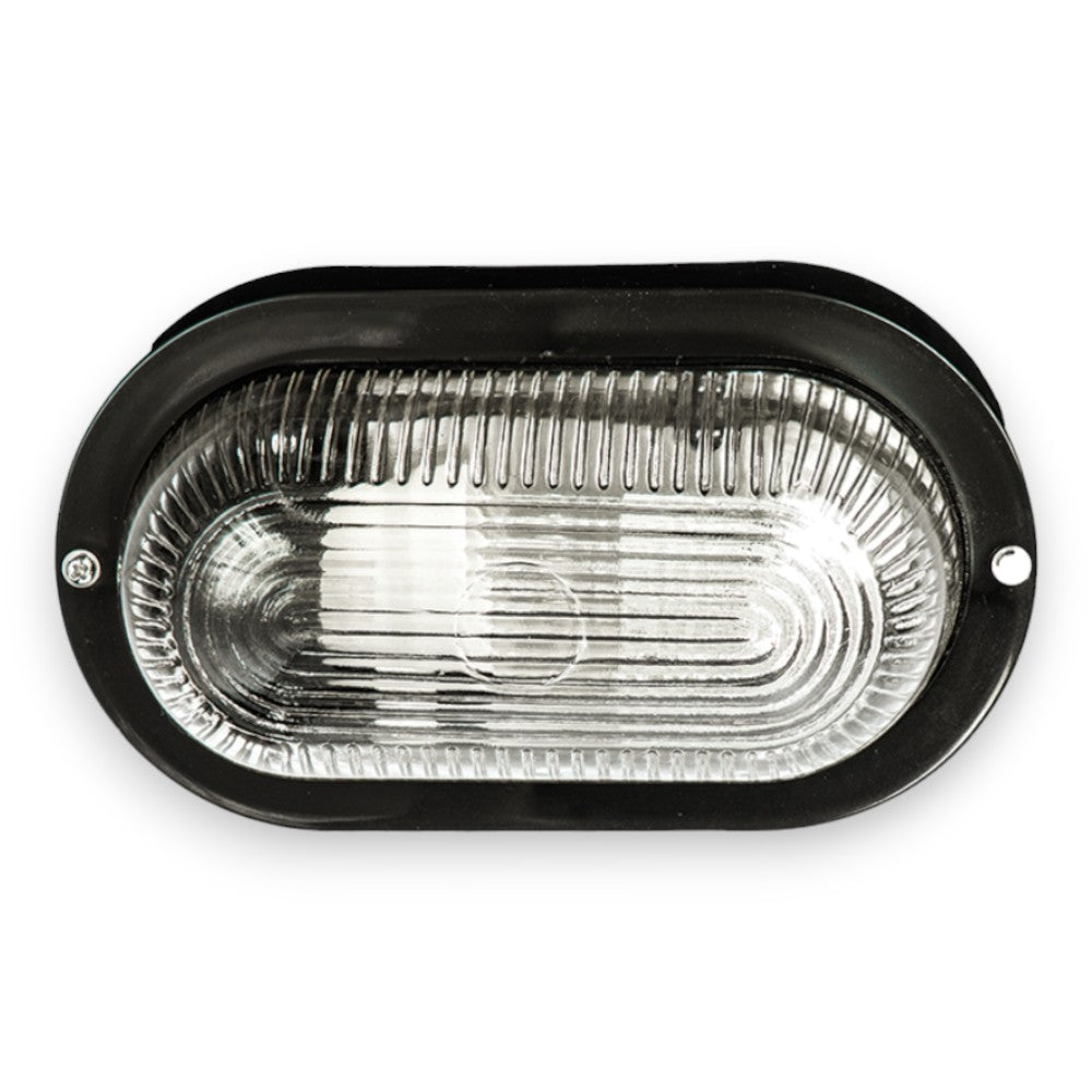 Plafonnier ovale 20,4x11,5xH9,5 avec diffuseur en verre