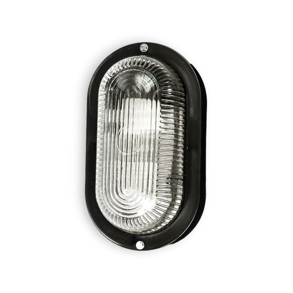 Plafonnier ovale 20,4x11,5xH9,5 avec diffuseur en verre