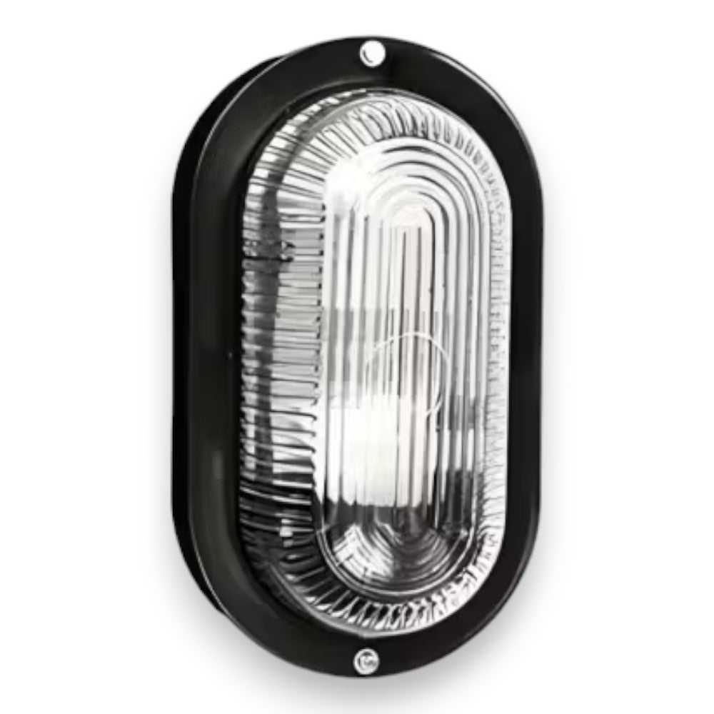 Plafonnier ovale 20,4x11,5xH9,5 avec diffuseur en verre