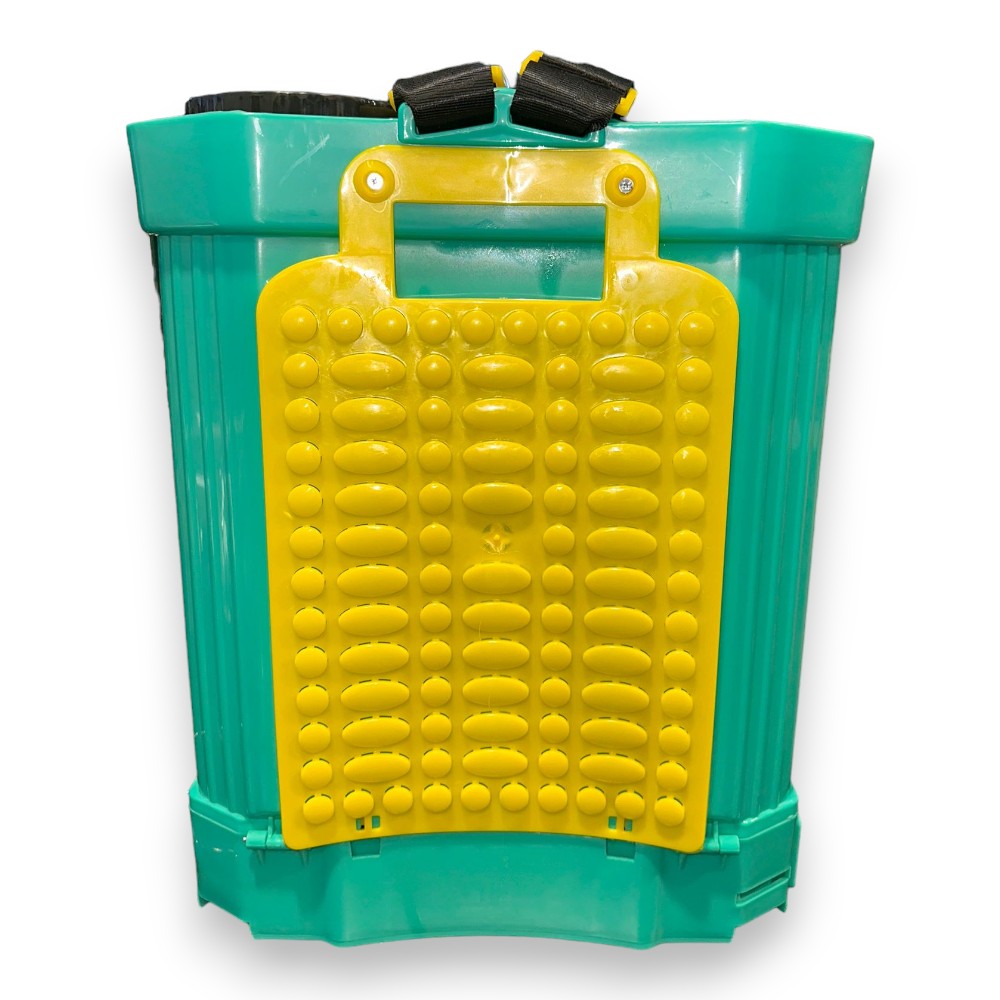 Pompe pulvérisateur à dos avec batterie 12v et lance en acier et laiton de 16 litres